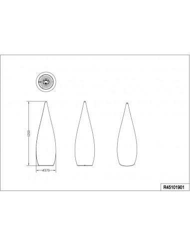 Candeeiro de Mesa PALMAS RGBW a Bateria com 120cm - Trio Lighting