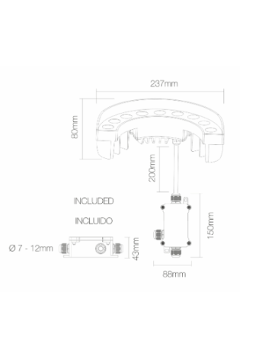 Projetor LED Exterior Signal 9W para Fachadas e Árvores