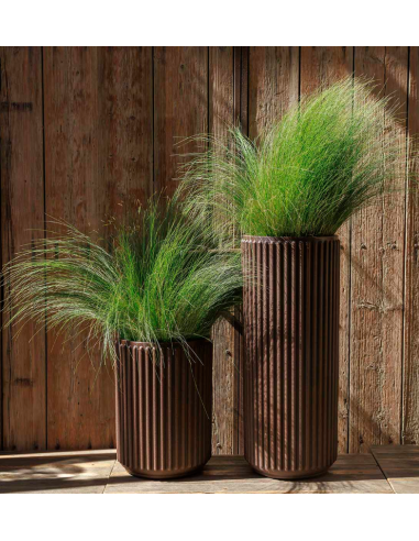 Vaso Opaco Maranta NewGarden em Antracite, Bronze e Branco