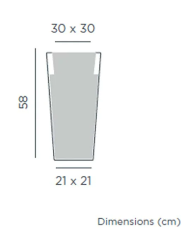 Vaso/Floreira em Polietileno Melisa Ø30cm da Newgarden