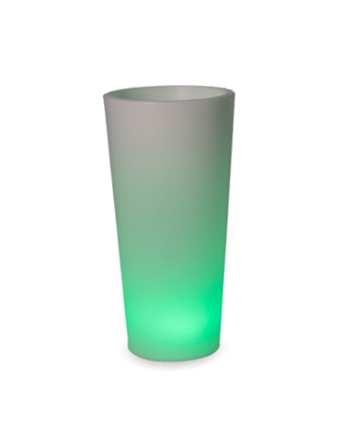 Vaso com luz recarregável solar e cabo FICUS New Garden