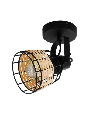 Aplique ANWICK EGLO em Metal e Rotim Natural, Vintage e Boho