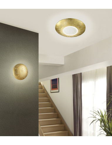 Aplique de Parede CHIROS Dourado Trio Lighting Ø22 cm