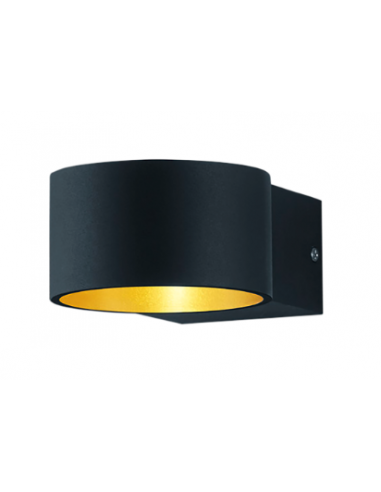 Aplique de Parede LACAPO Preto e Dourado Trio Lighting