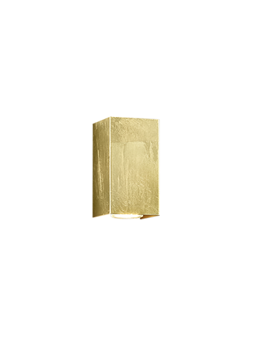 Aplique de Parede CLEO Quadrado Dourado Trio Lighting