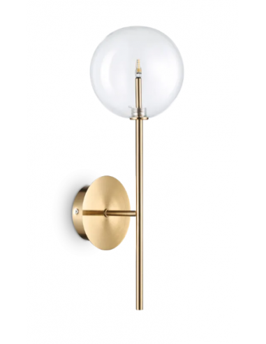 Aplique de Parede EQUINOXE Ideal Lux em Metal Cromado e Vidro