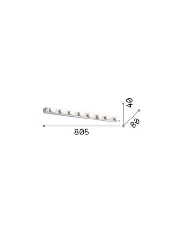 Aplique PRIVE Ideal Lux - Elegância em Iluminação de Parede