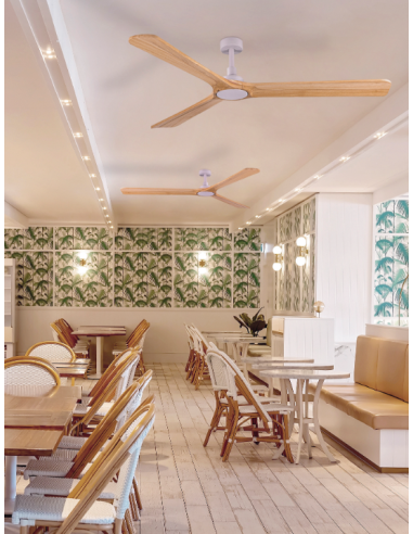 Ventoinha de Teto Rok com Pás em Madeira - ACB Lighting