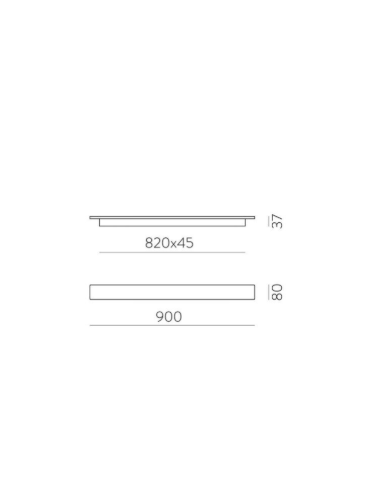 Aplique LED Fosca 900mm 30W 2700-3000K da ACB Lighting