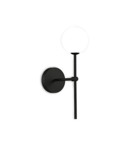 Arandela de Parede Doris IP44 Ø12 com Globo Opalino