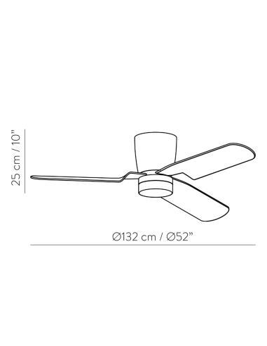 Ventoinha Ultra Silenciosa com Luz Brisa da ACB Lighting