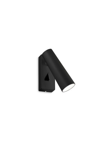 Aplique de Parede PIPE Ideal Lux - Design Tubular Preto