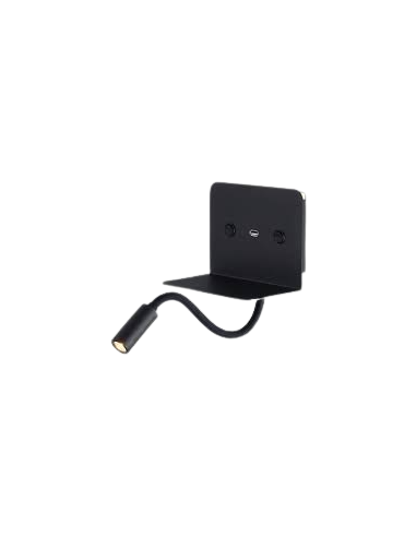 Aplique de Parede CALMA ACB com LED e Porta USB