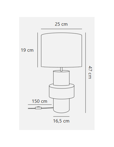 Candeeiro de Mesa Dugan - Estilo Clássico com Toque Moderno