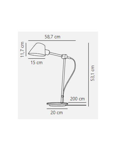 Candeeiro de Mesa STAY Nordlux em Preto Mate, Luz Direcional