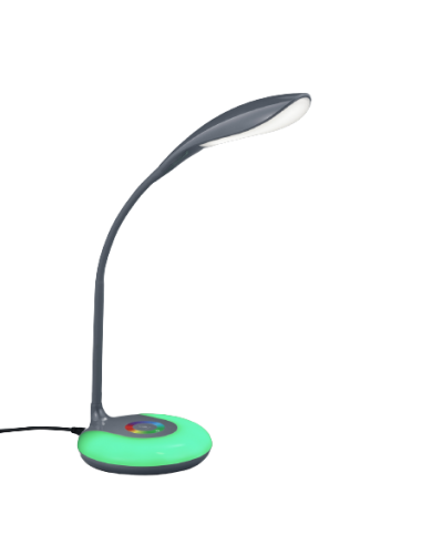 Candeeiro de Secretária KRAIT Preto com LED RGB Trio Lighting