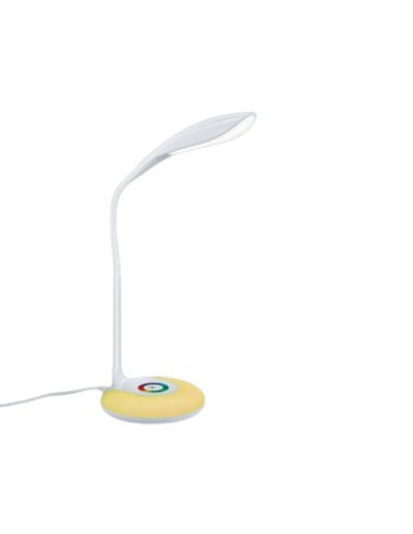 Candeeiro de Secretária KRAIT Branco com LED RGB Regulável