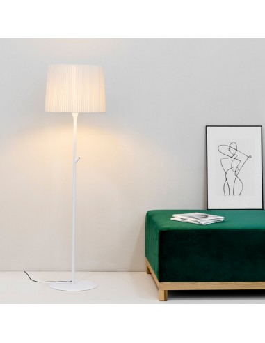 Candeeiro de Pé SAMBA Branco e Bege da Faro Lighting