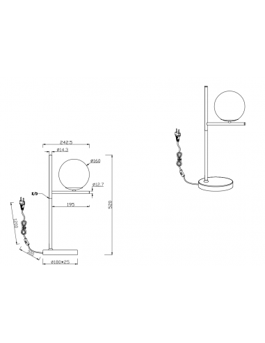 Candeeiro de Mesa PURE Antracite Trio Lighting - Elegância Moderna