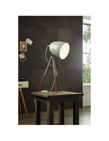 Candeeiro de Mesa DUNDEE Eglo em Metal Azul Turquesa e Cobre