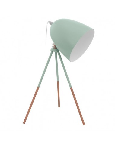 Candeeiro de Mesa DUNDEE Eglo em Metal Azul Turquesa e Cobre