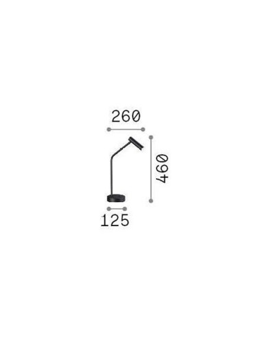 Candeeiro de mesa moderno Easy com LED integrado