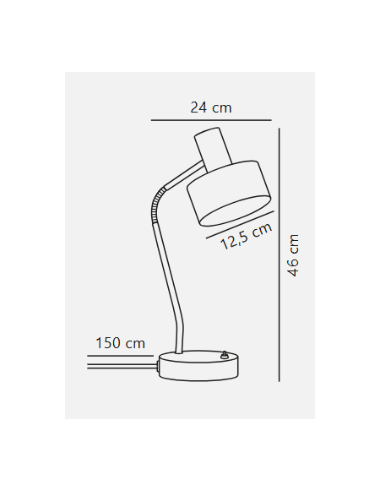 Candeeiro de Mesa Matis - Estilo Minimalista e Funcional