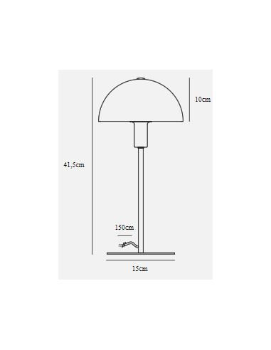 Candeeiro de Mesa ELLEN com Difusor de Vidro Nordlux - Design Escandinavo