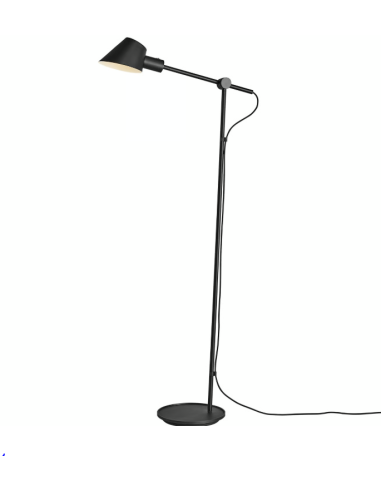 Candeeiro de Pé Stay Preto com Design Moderno e Funcional
