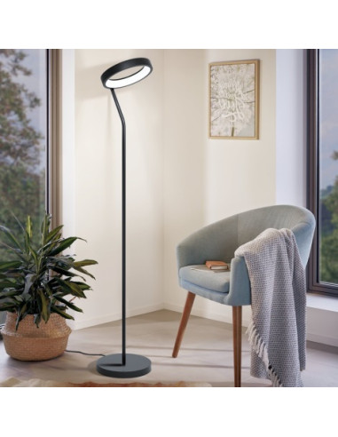 Candeeiro de Pé MARGHERA-C Preto Eglo - Elegância Moderna para Interiores
