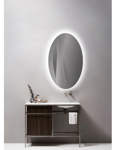 Espelho Oval com Luz ADRIANA ACB - Elegância e Funcionalidade