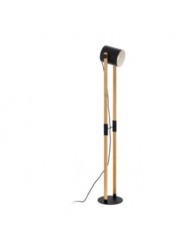 Candeeiro de Pé HORNWOOD Eglo em Madeira e Metal Preto