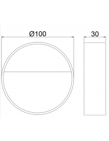 Aplique LED Exterior Spica ACB Lighting, Antracite, 100mm