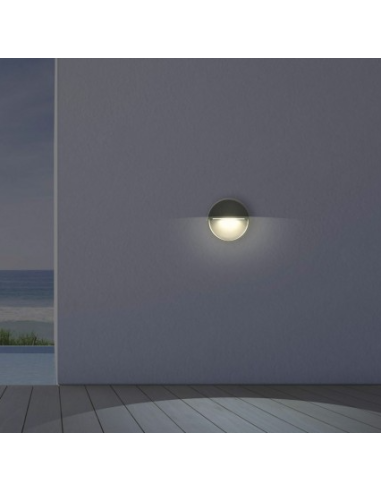 Aplique LED Exterior Spica ACB Lighting, Antracite, 100mm