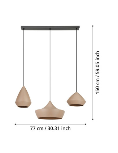 Candeeiro Suspenso TORREMOLINOS Eglo - Design Moderno e Elegante