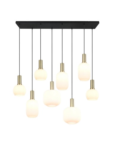 Suspensão DIVA com Vidros Opalinos - Elegância e Estilo