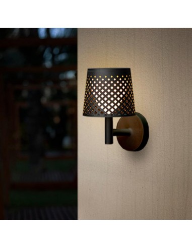 Candeeiro Solar GRETA Preto New Garden com Sensor de Luminosidade
