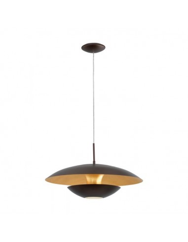Candeeiro de Teto Suspenso NUVANO Eglo em Metal Preto e Dourado