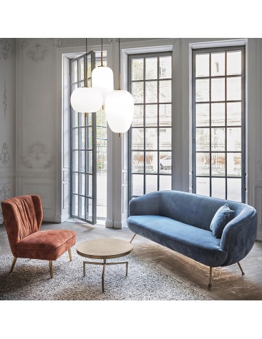 Suspensão UMILE SP3 Ideal Lux com Acabamento em Ouro Acetinado