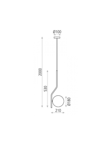 Candeeiro Suspensão Maui Pendant 1L - Design Moderno