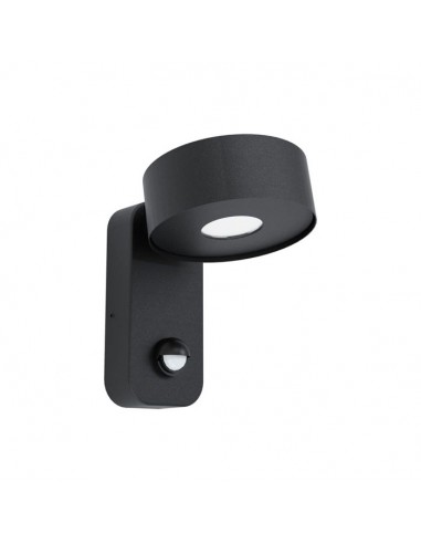 Aplique de Parede Exterior PALOSCO Preto com Sensor Eglo