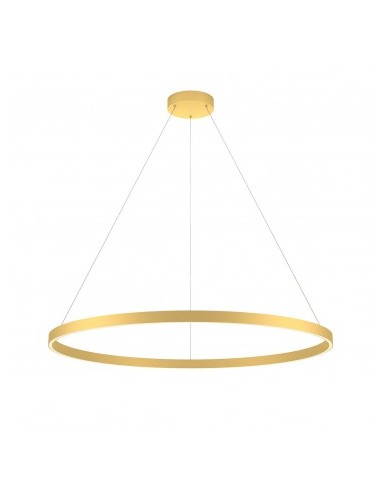 Candeeiro Suspensão Anel em Vidro, Branco, Preto ou Dourado, 60-120 cm