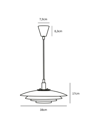 Candeeiro Suspenso BRETAGNE 38 Nordlux - Design Moderno e Elegante