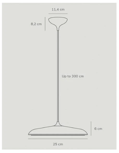 Suspensão ARTIST P 25 Nordlux com LED Integrado, 25 cm