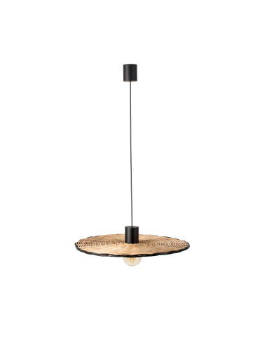 Candeeiro Suspenso COSTAS Faro em Rattan e Aço, Ø60cm