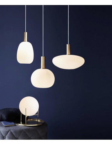 Suspensão ALTON 3 Nordlux - Design Elegante em Vidro Opala