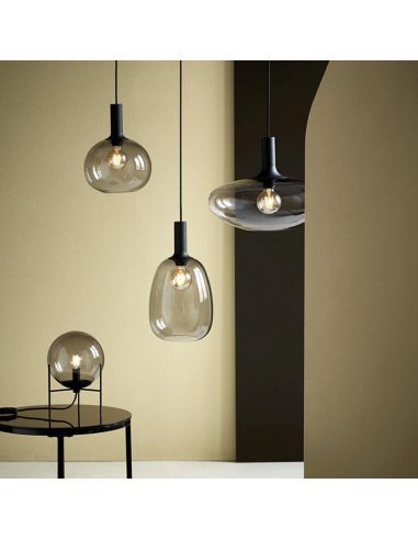 Suspensão ALTON Nordlux em Vidro Opalino e Metal Preto
