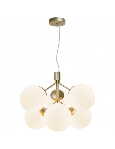 Suspensão IVONA SP6 Nordlux - Design Moderno com Vidro Opalino