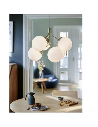Suspensão IVONA SP6 Nordlux - Design Moderno com Vidro Opalino