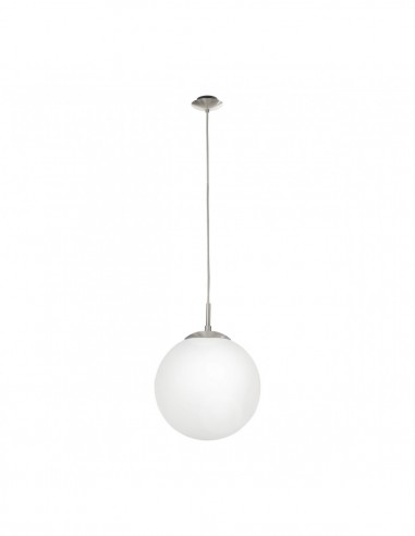 Candeeiro Suspenso RONDO Eglo em Vidro Opalino Branco Mate